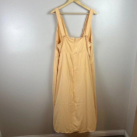 Abercrombie & Fitch Cinched Neck Slip Midi Dress Size XXL NWT - Picture 3 of 12